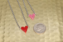 Load image into Gallery viewer, Dainty Beaded Heart Necklaces