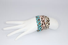 Load image into Gallery viewer, Leopard Print Seed Bead Bracelet