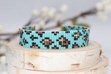 Load image into Gallery viewer, Leopard Print Seed Bead Bracelet