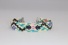Load image into Gallery viewer, Garden of Eden Handmade Snakes & Flowers Seed Bead Bracelet
