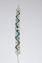 Load image into Gallery viewer, Garden of Eden Handmade Snakes & Flowers Seed Bead Bracelet
