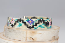 Load image into Gallery viewer, Garden of Eden Handmade Snakes & Flowers Seed Bead Bracelet