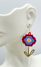 Load image into Gallery viewer, Colorful Flower Earrings