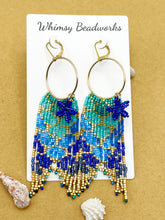 Load image into Gallery viewer, Mermaid Beaded Hoop Earrings