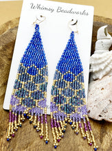 Load image into Gallery viewer, Mermaid Tail Seed Bead Earrings