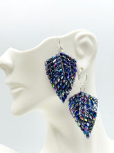 Load image into Gallery viewer, Tara Earrings in Black Iridescent