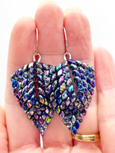 Load image into Gallery viewer, Tara Earrings in Black Iridescent