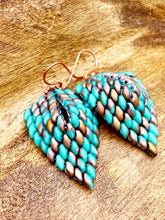 Load image into Gallery viewer, Tara Earrings in Turquoise & Copper