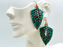 Load image into Gallery viewer, Tara Earrings in Turquoise & Copper