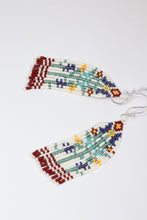 Load image into Gallery viewer, Bright & Bold Floral Seed Bead Statement Earrings