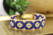 Load image into Gallery viewer, Evil Eye Seed Bead Bracelet