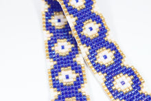 Load image into Gallery viewer, Evil Eye Seed Bead Bracelet
