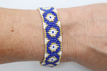 Load image into Gallery viewer, Evil Eye Seed Bead Bracelet