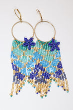 Load image into Gallery viewer, Mermaid Beaded Hoop Earrings