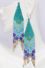Load image into Gallery viewer, Mermaid Tail Seed Bead Earrings
