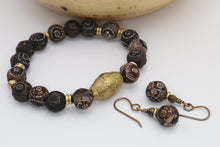 Load image into Gallery viewer, Tibetan Agate Beaded Gemstone Earrings