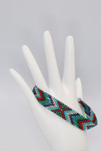 Load image into Gallery viewer, Southwestern Tribal Seed Bead Bracelet with Adjustable Sizing