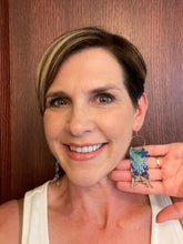 Load image into Gallery viewer, Mermaid Beaded Hoop Earrings