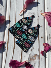 Load image into Gallery viewer, Moody Floral Seed Bead Fringe Earrings