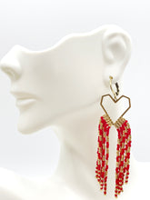 Load image into Gallery viewer, Falling in Love Fringe Earrings