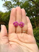 Load image into Gallery viewer, Peony Flower Stud Earrings

