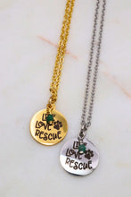 Load image into Gallery viewer, Live Love Rescue Gemstone Necklace
