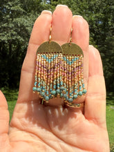 Load image into Gallery viewer, Twilight Chevron Seed Bead Earrings | The Twilight Bloom Collection (Copy)
