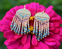 Load image into Gallery viewer, Twilight Chevron Seed Bead Earrings | The Twilight Bloom Collection (Copy)
