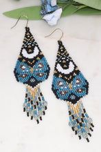 Load image into Gallery viewer, Stay Wild Moon Child Blue Butterfly Earrings
