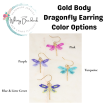 Load image into Gallery viewer, Dragonfly Earrings
