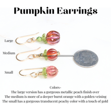 Load image into Gallery viewer, Pumpkin Earrings
