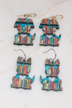 Load image into Gallery viewer, Must Love Books &amp; Dogs earrings
