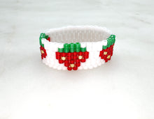 Load image into Gallery viewer, DIY Strawberry Ring Kit – Beaded Jewelry Making Kit with Pattern &amp; Tutorial
