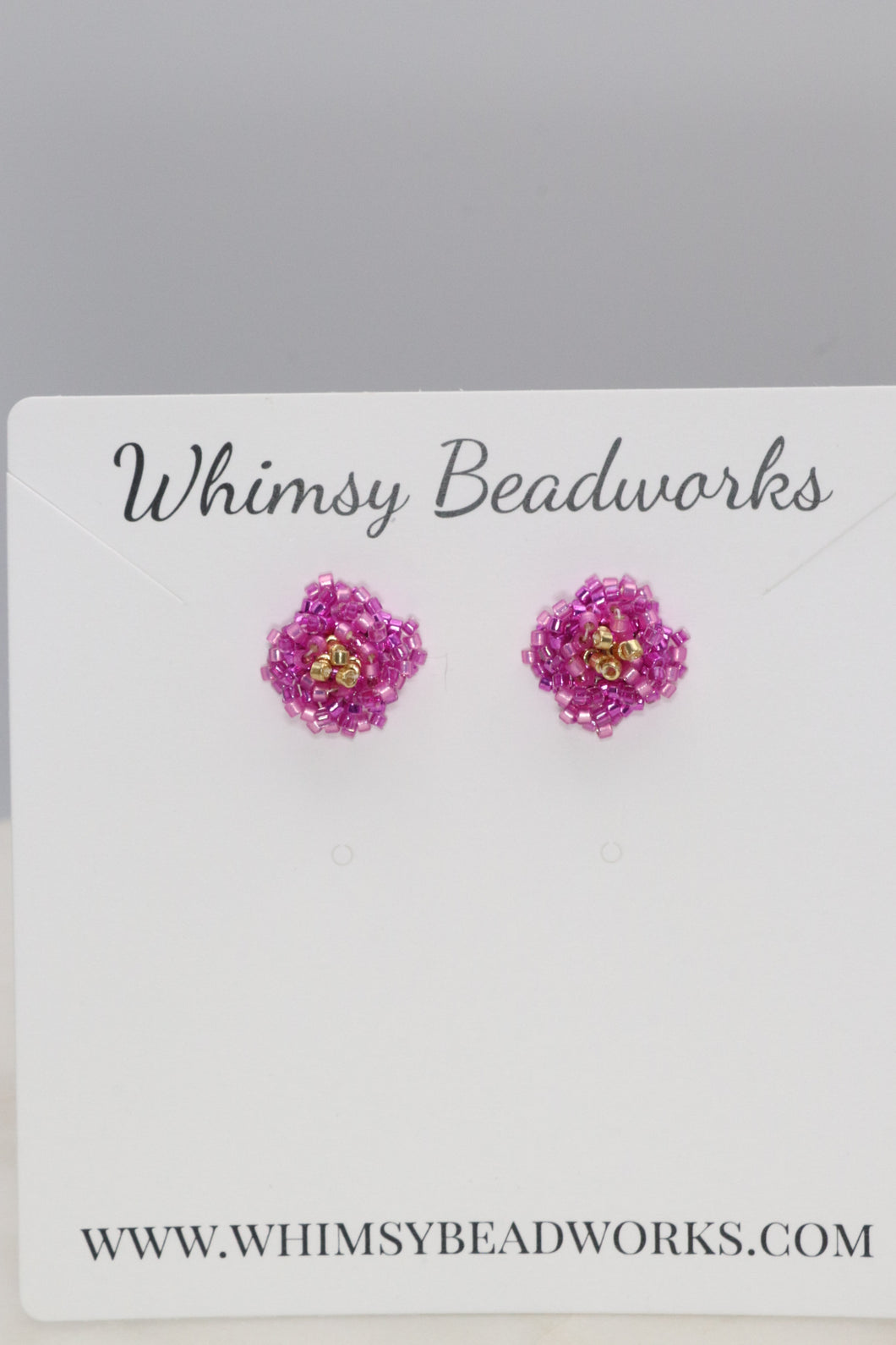 Peony Flower Stud Earrings