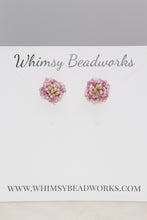 Load image into Gallery viewer, Peony Flower Stud Earrings
