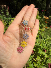 Load image into Gallery viewer, Hand Painted Flower Pendant Necklace
