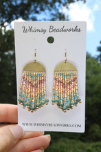 Load image into Gallery viewer, Twilight Chevron Seed Bead Earrings | The Twilight Bloom Collection (Copy)
