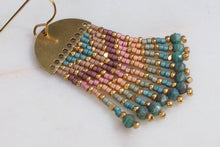 Load image into Gallery viewer, Twilight Chevron Seed Bead Earrings | The Twilight Bloom Collection (Copy)
