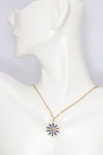 Load image into Gallery viewer, Hand Painted Flower Pendant Necklace
