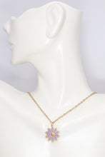 Load image into Gallery viewer, Hand Painted Flower Pendant Necklace

