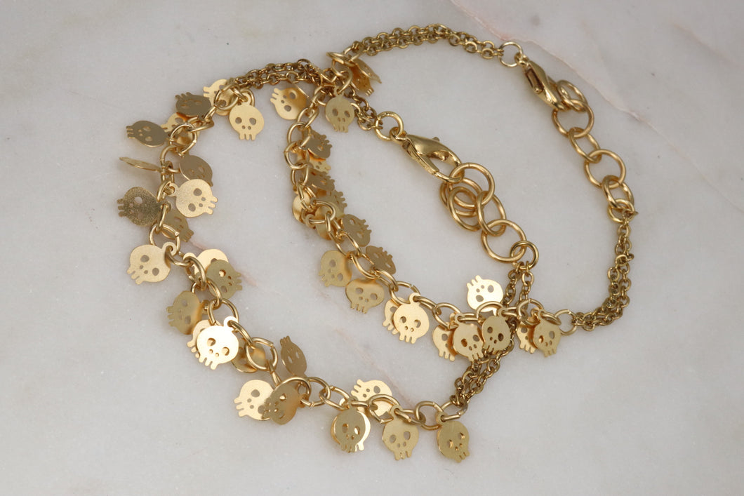 Golden Skulls Bracelet