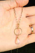 Load image into Gallery viewer, Mystic Rainbow Quartz Teardrop Necklace
