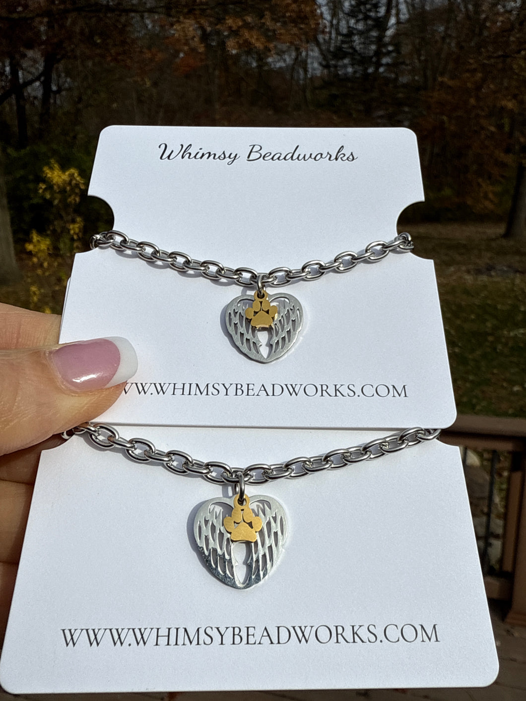 ANGEL PAWS PET MEMORIAL BRACELET