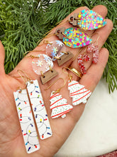 Load image into Gallery viewer, HOLIDAY EARRING ADVENT CALENDAR- 5 PAIRS CHRISTMAS EARRINGS FULL SIZE SET
