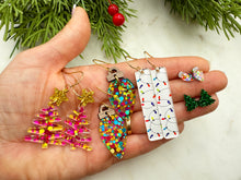 Load image into Gallery viewer, HOLIDAY EARRING ADVENT CALENDAR- 5 PAIRS CHRISTMAS EARRINGS MIXED SET
