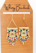 Load image into Gallery viewer, Big Sky Colorful Fringe Earrings
