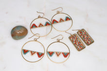 Load image into Gallery viewer, Fall Beaded Earrings
