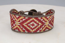 Load image into Gallery viewer, Mixed Metal Seed Bead Cuff Bracelet
