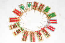 Load image into Gallery viewer, Christmas Present Beaded Holiday Earrings
