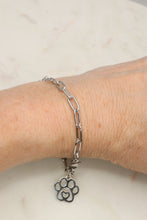 Load image into Gallery viewer, Hearts &amp; Paws Collection Paw Print Chain Bracelets

